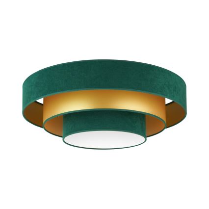Duolla - LED taklampa LUNETA LED/26W/230V diameter 60 cm 4000K grön/guld