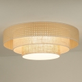 Duolla - LED taklampa LUNETA LED/26W/230V diameter 60 cm 4000K rotting/beige/brun