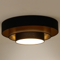 Duolla - LED taklampa LUNETA LED/26W/230V diameter 60 cm 4000K svart/guld