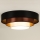 Duolla - LED taklampa LUNETA LED/26W/230V diameter 60 cm 4000K svart/koppar/vit