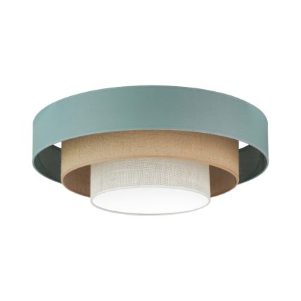 Duolla - LED taklampa LUNETA LED/26W/230V diameter 60 cm 4000K turkos/beige/grädde