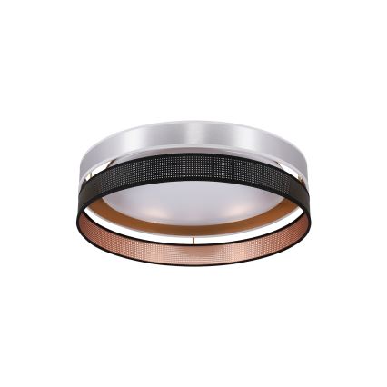 Duolla - LED taklampa ROLLER DUO SHINY LED/24W/230V diameter 45 cm silver/svart