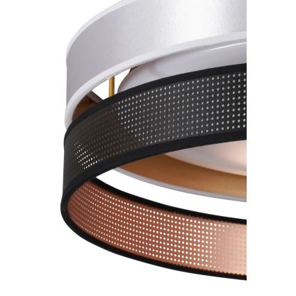 Duolla - LED taklampa ROLLER DUO SHINY LED/24W/230V diameter 45 cm silver/svart