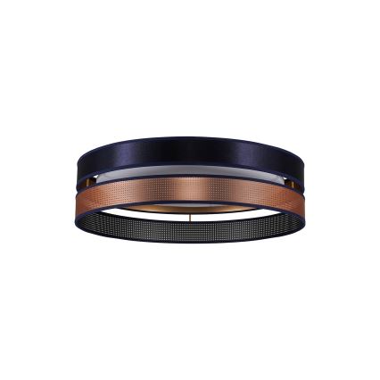 Duolla - LED taklampa ROLLER DUO SHINY LED/24W/230V diameter 45 cm blå/koppar