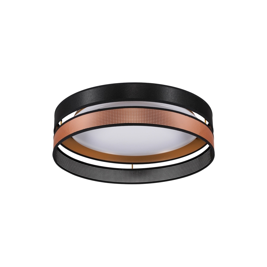 Duolla - LED taklampa ROLLER DUO SHINY LED/24W/230V diameter 45 cm svart/koppar