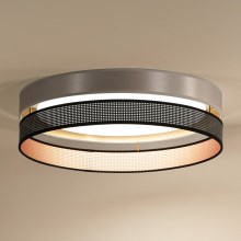 Duolla - LED taklampa ROLLER DUO SHINY LED/24W/230V silver/svart