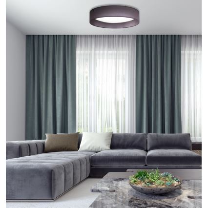 Duolla - LED taklampa ROLLER LED/24W/230V diameter 45 cm antracit