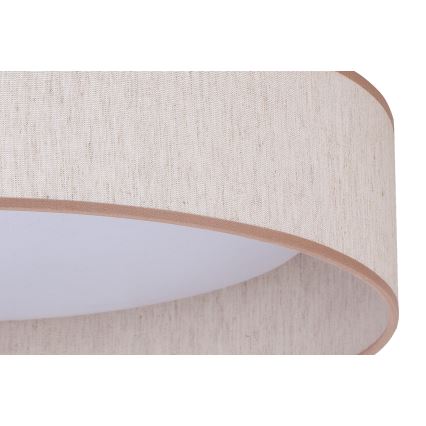 Duolla - LED taklampa ROLLER LED/24W/230V diameter 45 cm beige