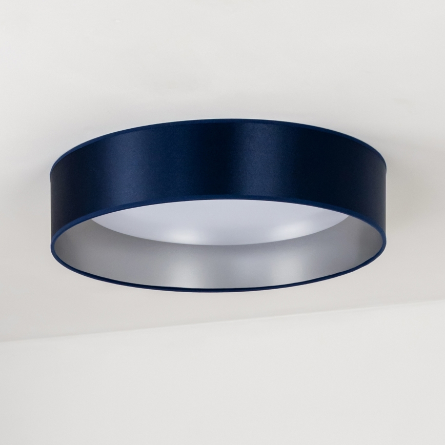 Duolla - LED taklampa ROLLER LED/24W/230V diameter 45 cm blå/silver