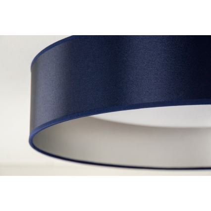 Duolla - LED taklampa ROLLER LED/24W/230V diameter 45 cm blå/silver