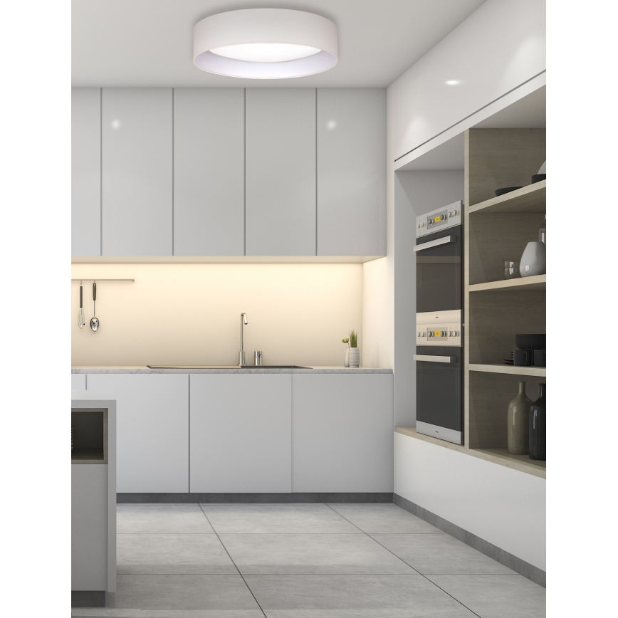 Duolla - LED taklampa ROLLER LED/24W/230V diameter 45 cm grädde