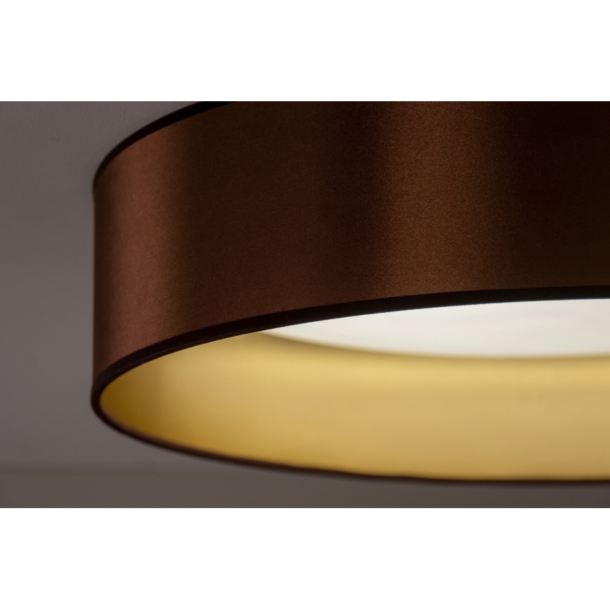 Duolla - LED taklampa ROLLER LED/24W/230V diameter 45 cm koppar/guld