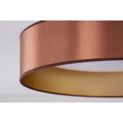 Duolla - LED taklampa ROLLER LED/24W/230V diameter 45 cm koppar/guld