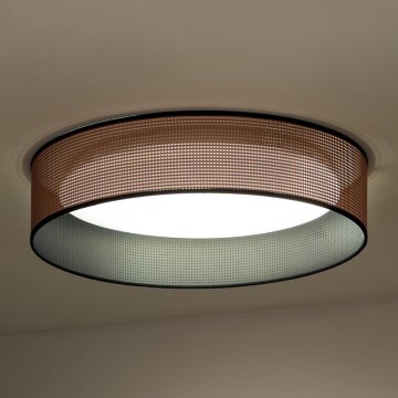 Duolla - LED taklampa ROLLER LED/24W/230V diameter 45 cm koppar/svart