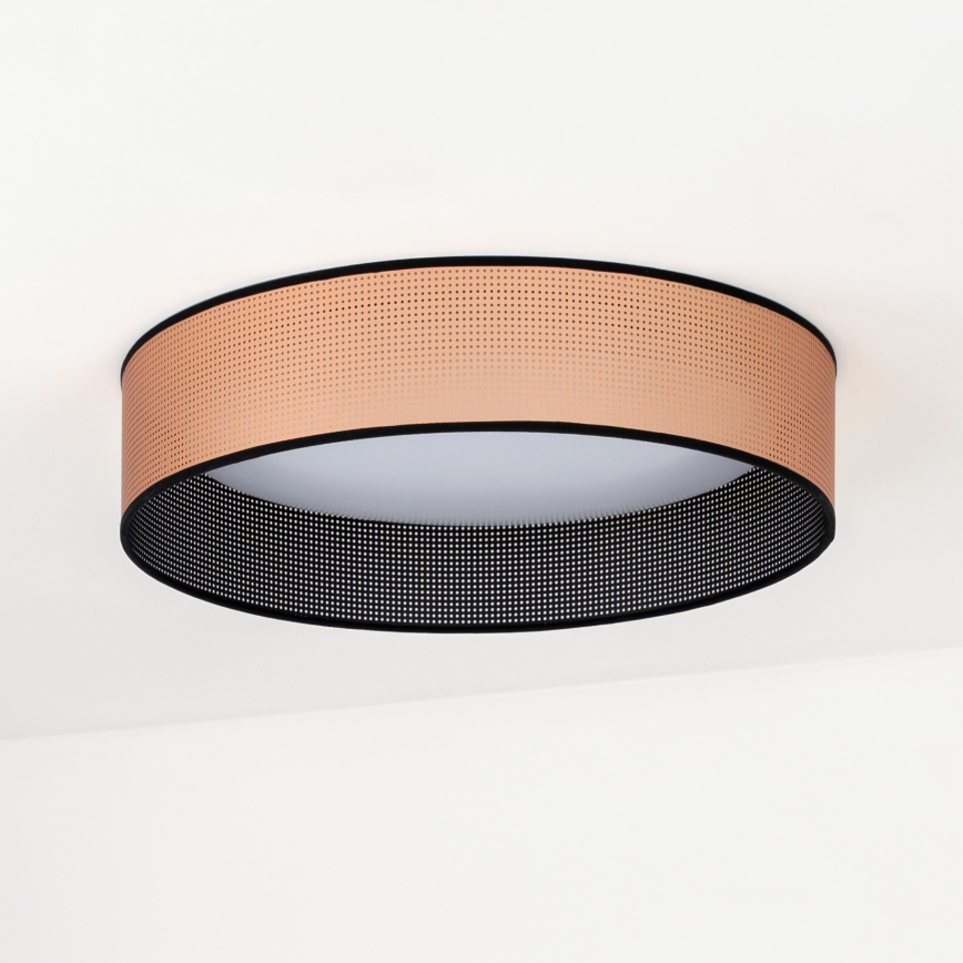 Duolla - LED taklampa ROLLER LED/24W/230V diameter 45 cm koppar/svart