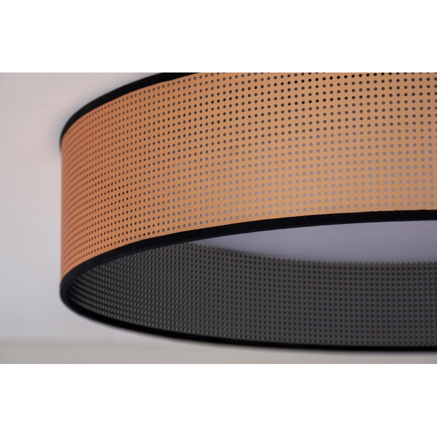 Duolla - LED taklampa ROLLER LED/24W/230V diameter 45 cm koppar/svart