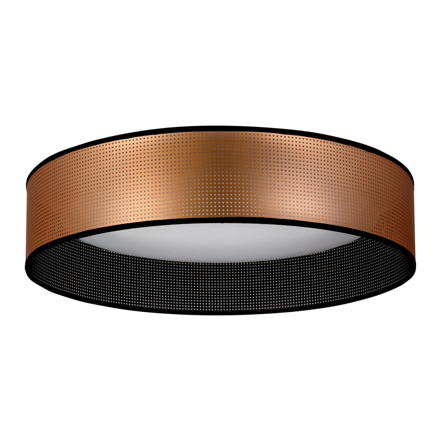 Duolla - LED taklampa ROLLER LED/24W/230V diameter 45 cm koppar/svart