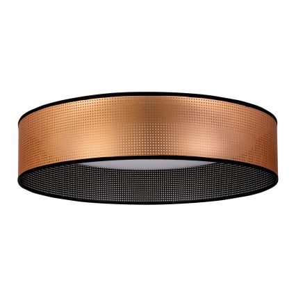 Duolla - LED taklampa ROLLER LED/24W/230V diameter 45 cm koppar/svart