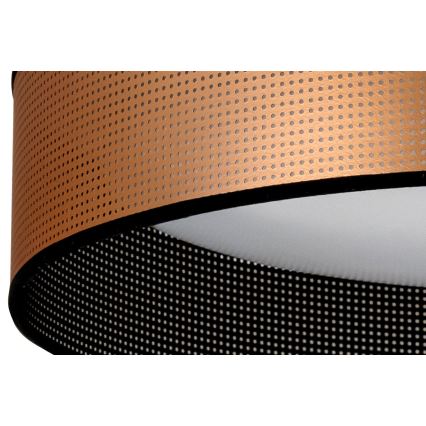 Duolla - LED taklampa ROLLER LED/24W/230V diameter 45 cm koppar/svart