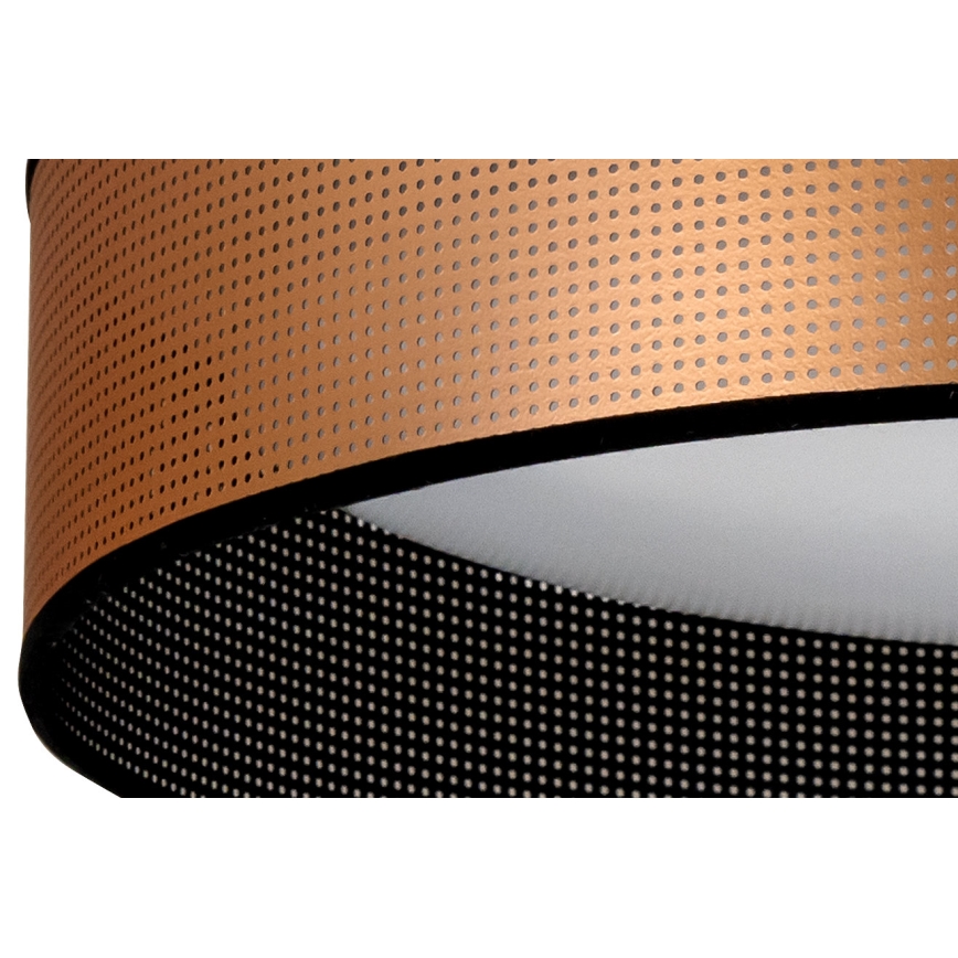 Duolla - LED taklampa ROLLER LED/24W/230V diameter 45 cm koppar/svart