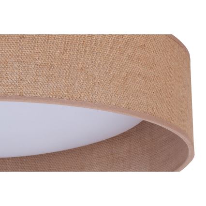 Duolla - LED taklampa ROLLER LED/24W/230V diameter 45 cm ljusbrun