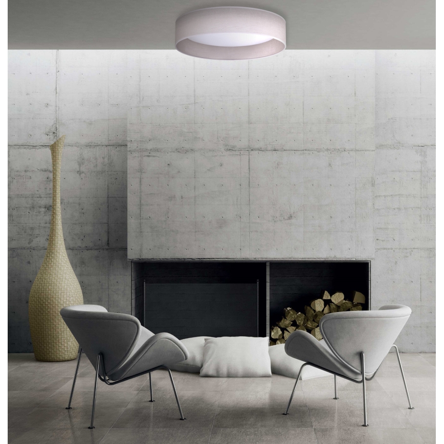 Duolla - LED taklampa ROLLER LED/24W/230V diameter 45 cm ljusgrå