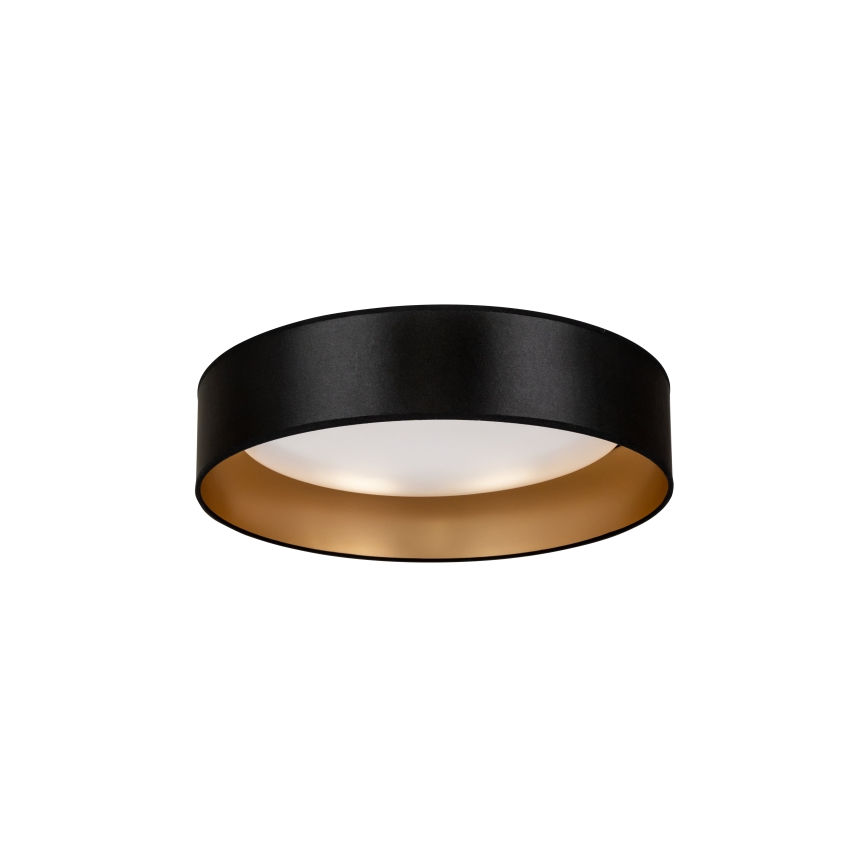 Duolla - LED taklampa ROLLER LED/24W/230V diameter 45 cm svart/guld