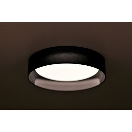 Duolla - LED taklampa ROLLER LED/24W/230V diameter 45 cm svart