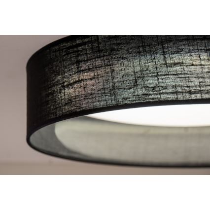 Duolla - LED taklampa ROLLER LED/24W/230V diameter 45 cm svart