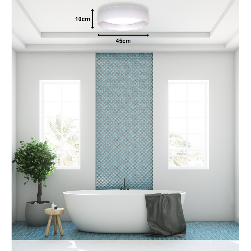 Duolla - LED taklampa ROLLER LED/24W/230V diameter 45 cm vit