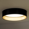 Duolla - LED taklampa ROLLER LED/24W/230V svart/guld