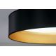 Duolla - LED taklampa ROLLER LED/24W/230V svart/guld