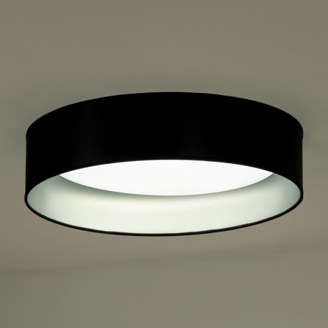 Duolla - LED taklampa ROLLER LED/24W/230V svart/silver