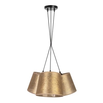 Duolla - Ljuskrona med snöre rosorSA 3xE27/40W/230V guld