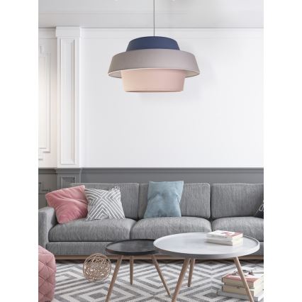 Duolla - Ljuskrona med textilsladd ANDROMEDA 1xE27/40W/230V diameter 55 cm