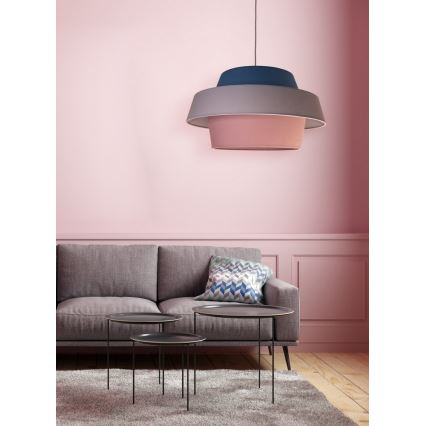 Duolla - Ljuskrona med textilsladd ANDROMEDA 1xE27/40W/230V diameter 55 cm