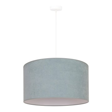 Duolla - Ljuskrona med textilsladd BRISTOL 1xE27/15W/230V diameter 45 cm grön/vit