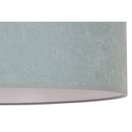 Duolla - Ljuskrona med textilsladd BRISTOL 1xE27/15W/230V diameter 45 cm grön/vit