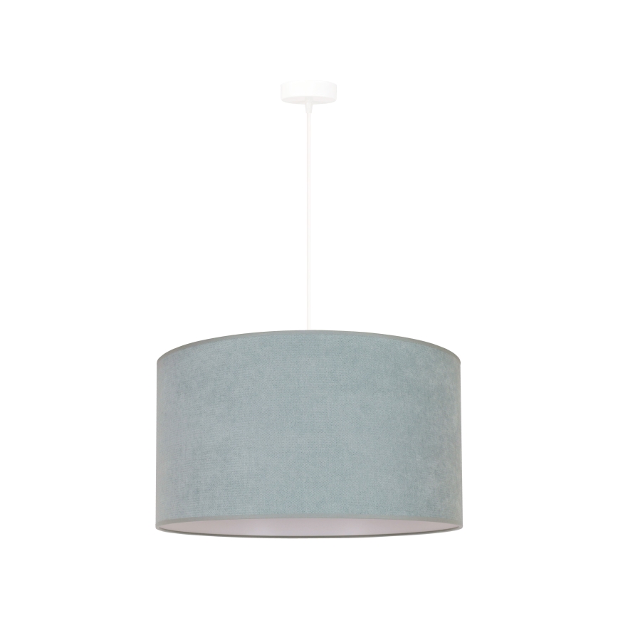 Duolla - Ljuskrona med textilsladd BRISTOL 1xE27/15W/230V diameter 45 cm grön/vit