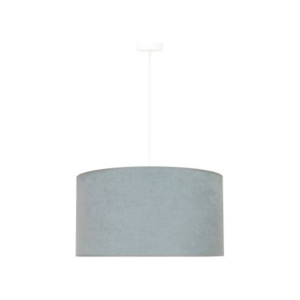 Duolla - Ljuskrona med textilsladd BRISTOL 1xE27/15W/230V diameter 45 cm grön/vit