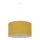 Duolla - Ljuskrona med textilsladd BRISTOL 1xE27/15W/230V diameter 45 cm gul/vit