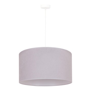 Duolla - Ljuskrona med textilsladd BRISTOL 1xE27/40W/230V diameter 45 cm grå