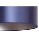 Duolla - Ljuskrona med textilsladd CANNES 1xE27/15W/230V diameter 45 cm blå/silver