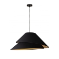 Duolla - Ljuskrona med textilsladd COCO 1xE27/40W/230V diameter 50 cm svart
