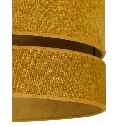 Duolla - Ljuskrona med textilsladd DOUBLE 1xE27/15W/230V diameter 40 cm orange