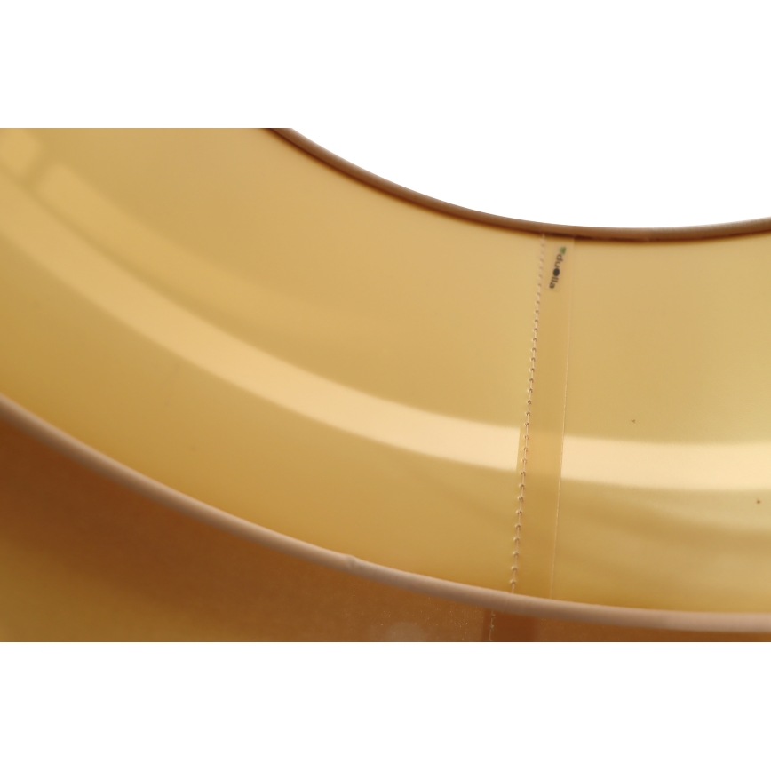 Duolla - Ljuskrona med textilsladd DUO 1xE27/15W/230V diameter 40 cm grå