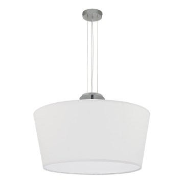 Duolla - Ljuskrona med textilsladd OPERA 3xE14/40W/230V diameter 55 cm vit