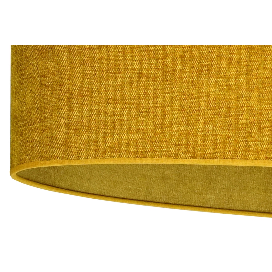 Duolla - Ljuskrona med textilsladd OVAL 1xE27/15W/230V brun