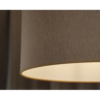 Duolla - Ljuskrona med textilsladd ROLLER ECO RECYCLING 1xE27/15W/230V diameter 45 cm grädde