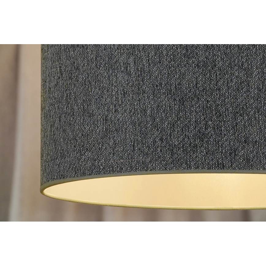 Duolla - Ljuskrona med textilsladd ROLLER ECO RECYCLING 1xE27/15W/230V diameter 45 cm grön